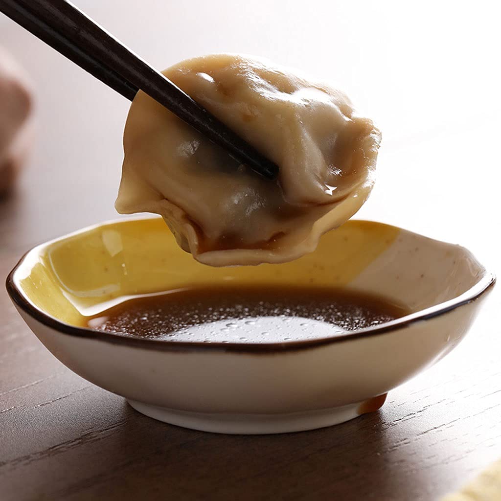 Saucenschale 2,05 Unzen Dip-Sauce-Schalen Keramik-Soja-Gewürz für Essig-Sushi-Vorspeisenteller