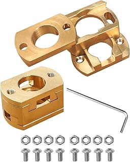 TIKSCIENCE Ender 3 Oldham Coupling Coupler Brass Z Axis Coupler Fit for Ender 3 Pro V2 S1 / Pro CR-10 S4 S5 CR10S 3D Printer T8 Lead Screw