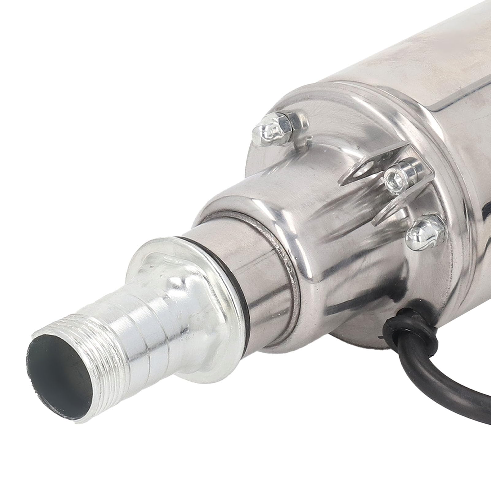 Bewinner Bomba de Tornillo de 12 V CC, Bomba Sumergible de Pozo Profundo de 1,2 M³/H, Cabezal de 30 M, de Agua Solar de Acero Inoxidable para Riego de Embalses con Cable de Alimentación de 7 M,