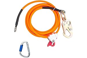 1/2" Steel Core Flipline Kit 8' Adjustable Climbing Harness