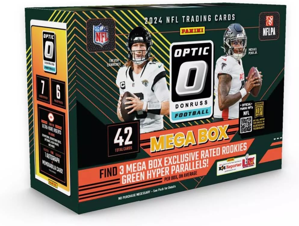 Green Hyper Parallels Panini Optic Football Mega Box