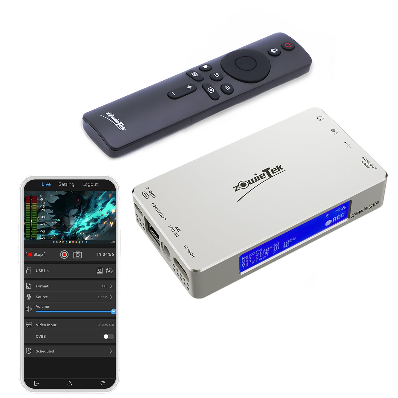 Zowietek 4K HDMI Recorder