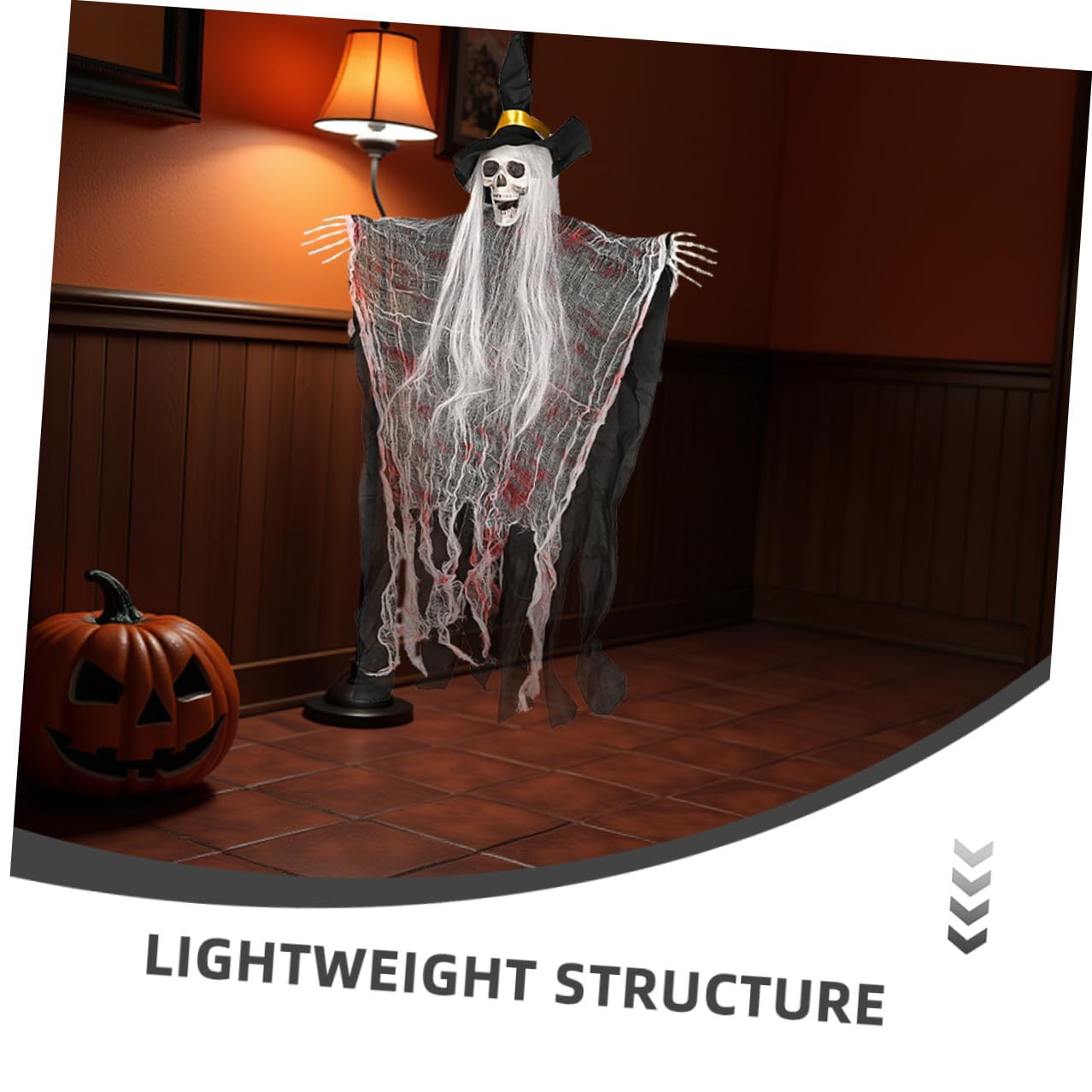 2pezzi Decorazioni Forma Di Scheletro Halloween Di Oggetti Di Scena Sospesi Stregata Patio e Giardino Decorazioni Per Feste Inquietanti Riutilizzabili