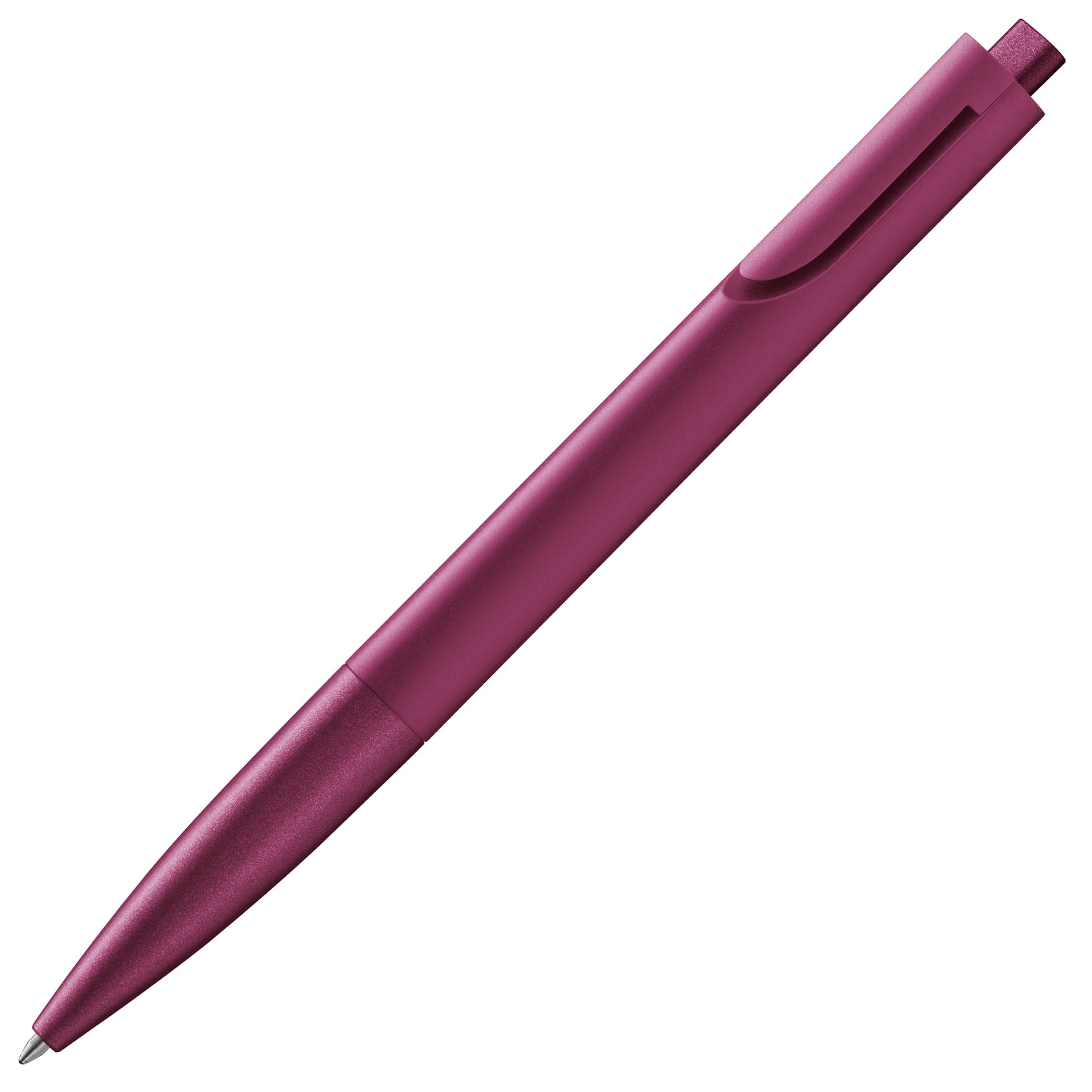 Lamy noto burgundy ballpoint pen - purist ballpoint pen with triangular plastic barrel - clip emerges from the barrel contour - incl. large capacity refill M 16 in line width M in black