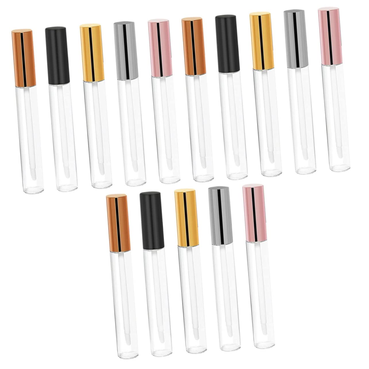 Tubetto per Gloss Labbra 10ml in Abs, Kit da 30 Pezzi