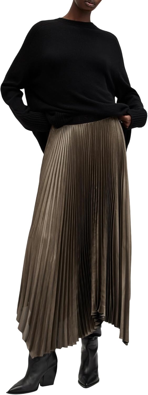 AllSaints Women's Phia Metallic Skirt - Image 3