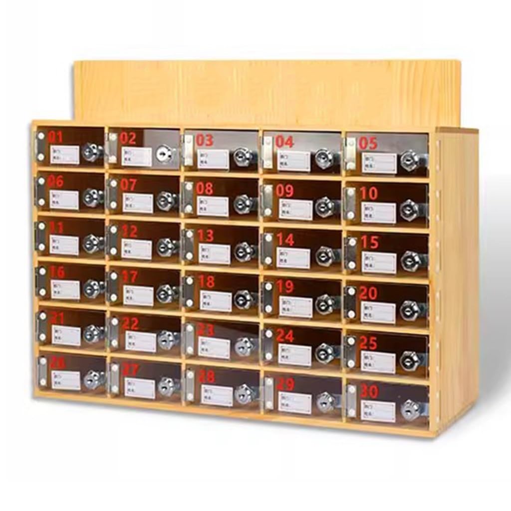 Scatola Porta Cellulare In Legno Armadietto Per Telefono Da 30 Slot Scatola Portaoggetti Per La Gestione Del Telefono Cellulare, Comoda Conservazione Per Ufficio/soggiorno