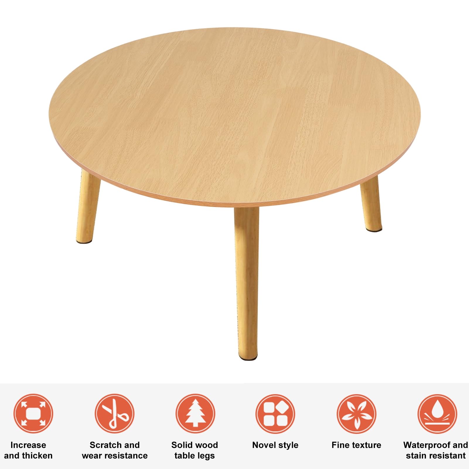 Tavolo da pranzo rotondo, tavolo da bistrot, moderno tavolo da pranzo per conferenze, sala riunioni, tavolo da cucina in legno, design Eiffel, struttura in metallo, tavolo in legno da 2-4 posti,