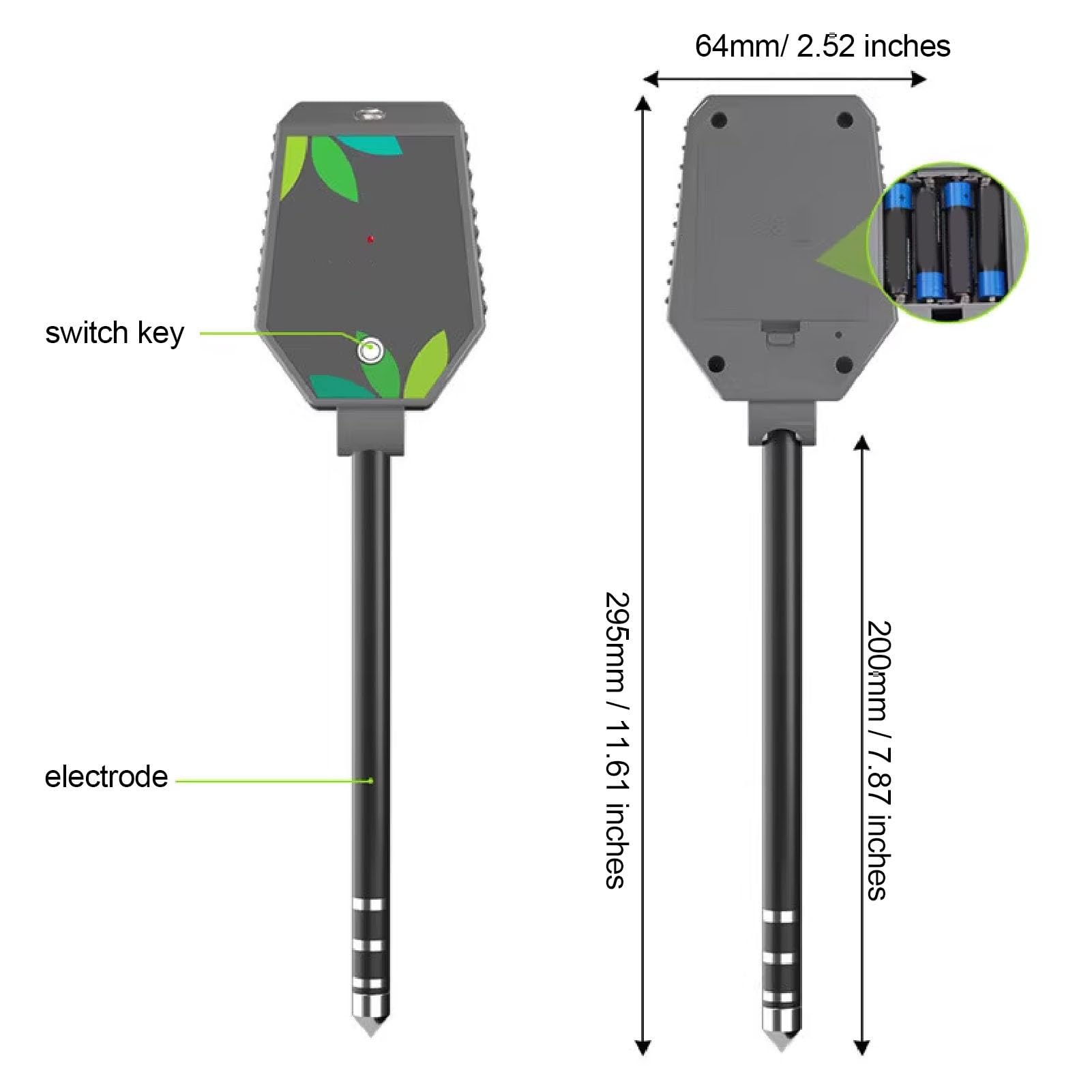 Topiky 8 W 1 Tester PH Gleby, Miernik Wilgoci Gleby PH Miernik Słoneczny intensywność Płodność Tester Gleby, Zestawy Narzędzi Ogrodniczych Testera PH do Pielęgnacji Roślin, Miernik