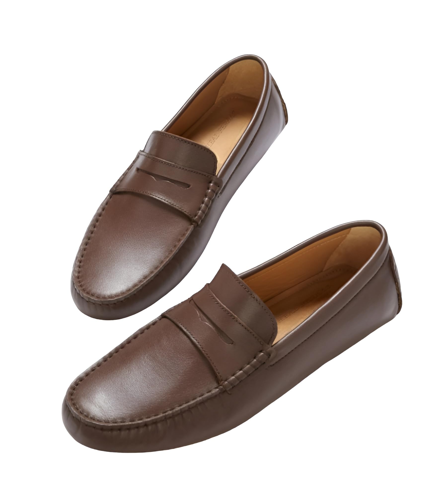 Premium Brown Leather Loafer Moccasin | Formal and Casual Plus Size Loafer for Men-image-29