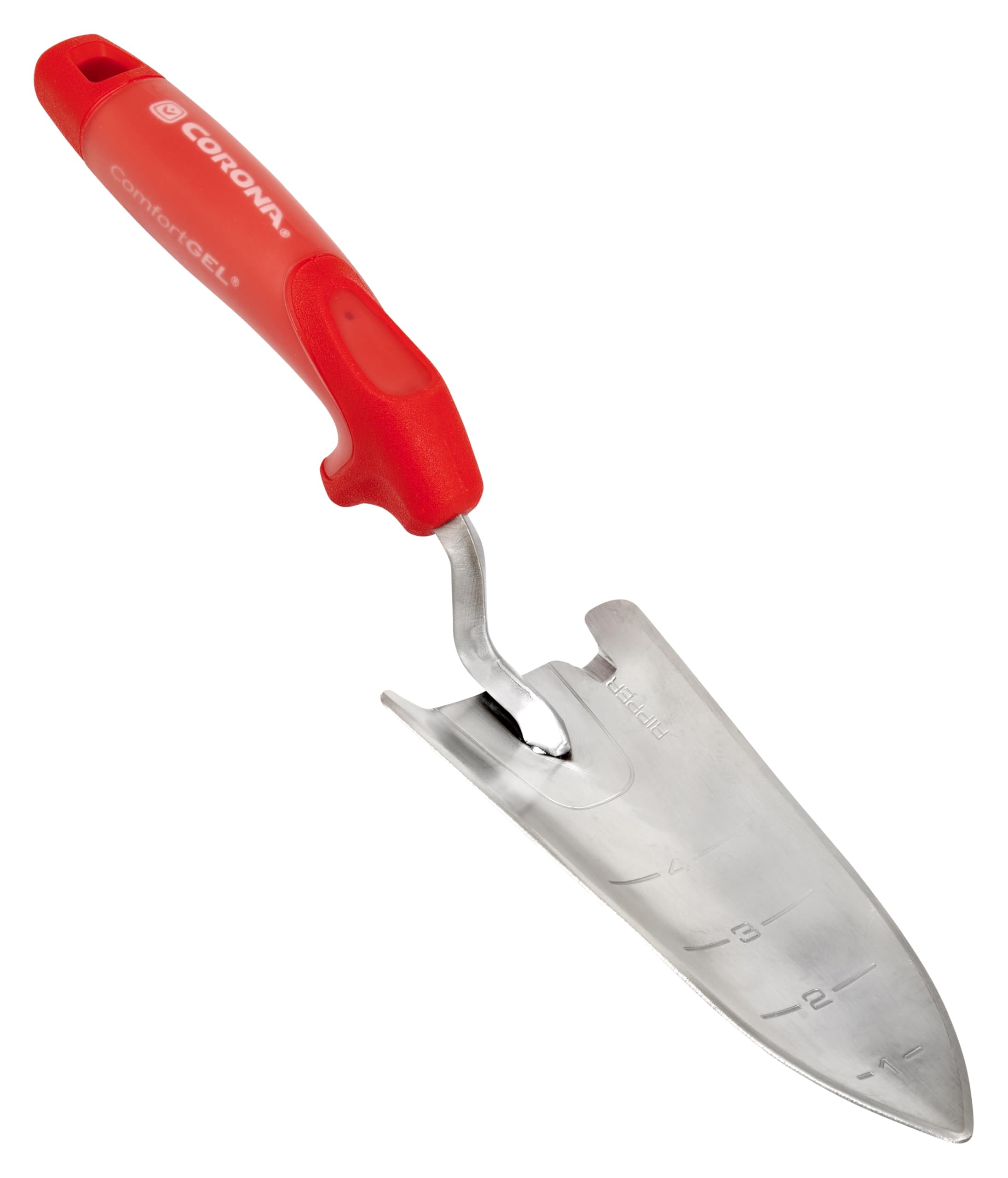 corona ct 3314 premium stainless steel comfortgel garden trowel 13534 overall length handle length 734 red