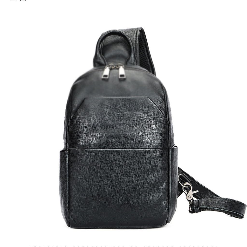 Sac à dos tendance et sac à bandoulière en cuir véritable rigide