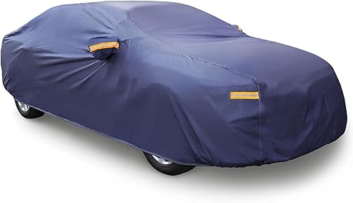 uxcell 3XL - Funda de coche color morado para exteriores, impermeable, transpirable, arañazos, lluvia, nieve, resistente al calor, 192.9 x 70.9 x
