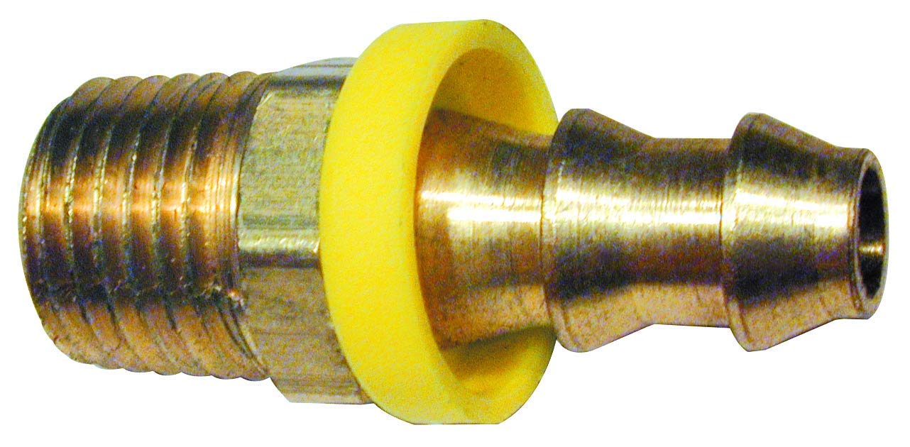 Plews & Edelmann Amflo 406L Brass Lock-On Hose Barb Fitting - 3/8