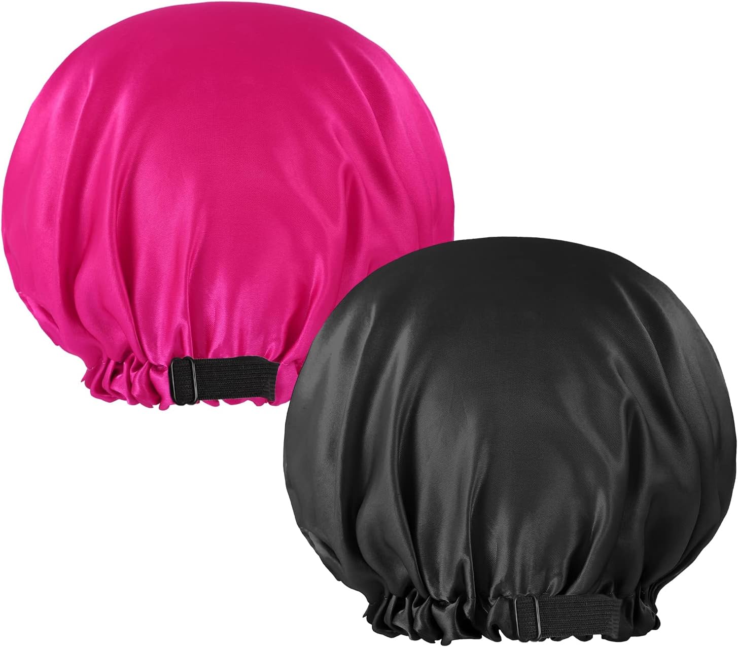 2 Pcs Baby Bonnet, Adjustable Double Layer Satin Bonnet for Kids Toddler Sleeping