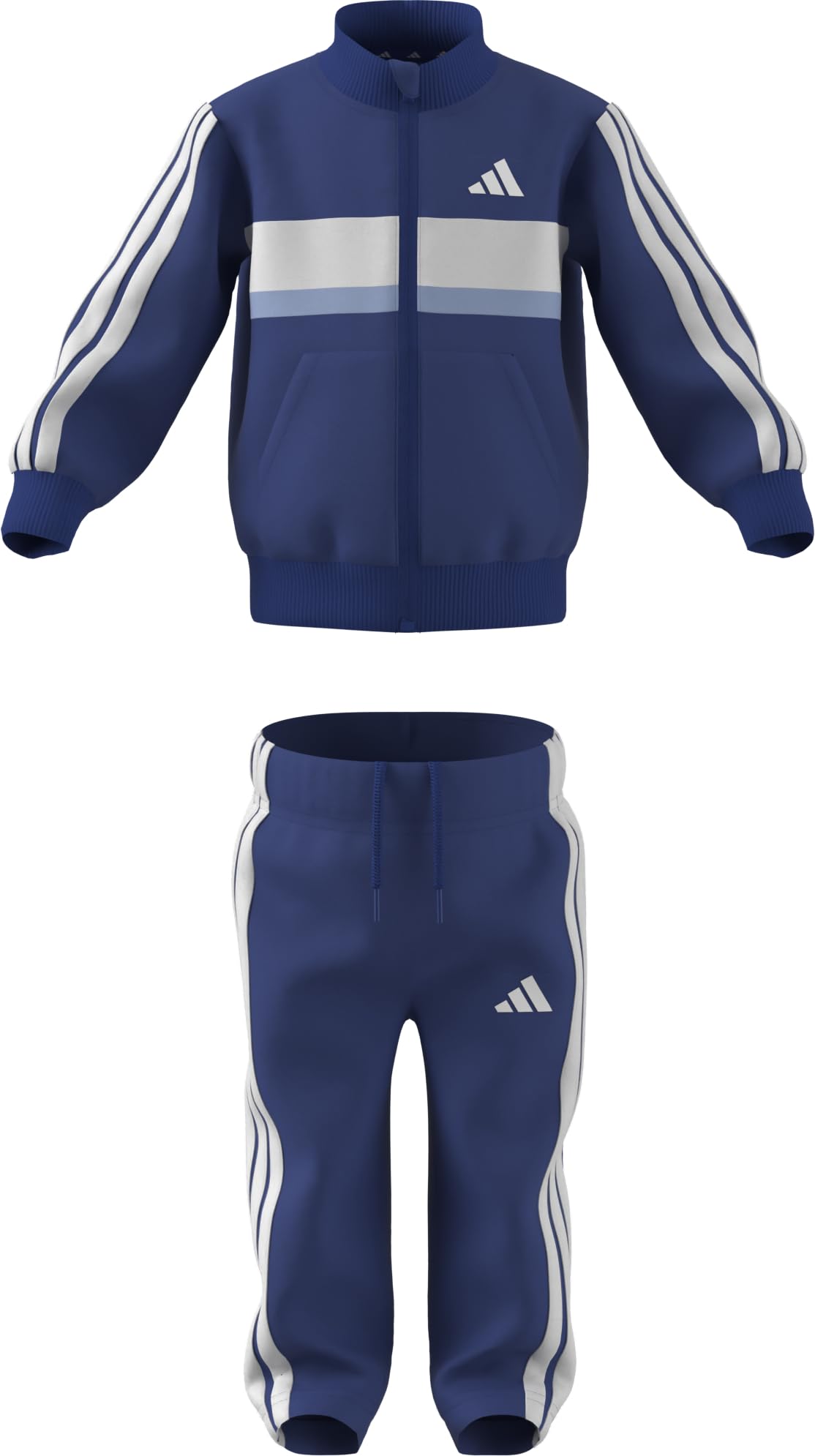 adidas UNISEX KIDS SEASONAL ESSENTIALS TIBERIO 3 STRIPES TRICOT TRACKSUIT 3-4Y