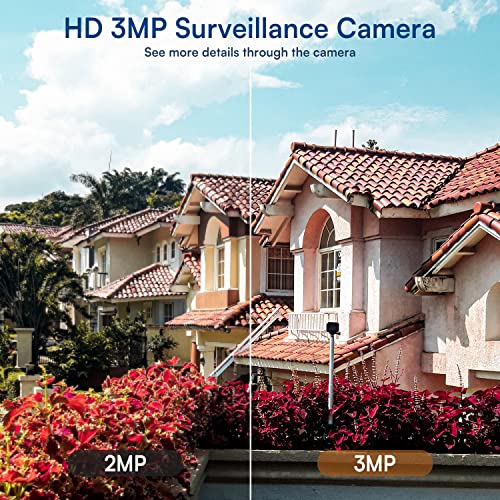 Xvim Wireless Security Camera, 3Mp Security Camera Outdoor, Night Vision, Remote Access, Motion Detection, Waterproof, 2-Way Audio #TOP5