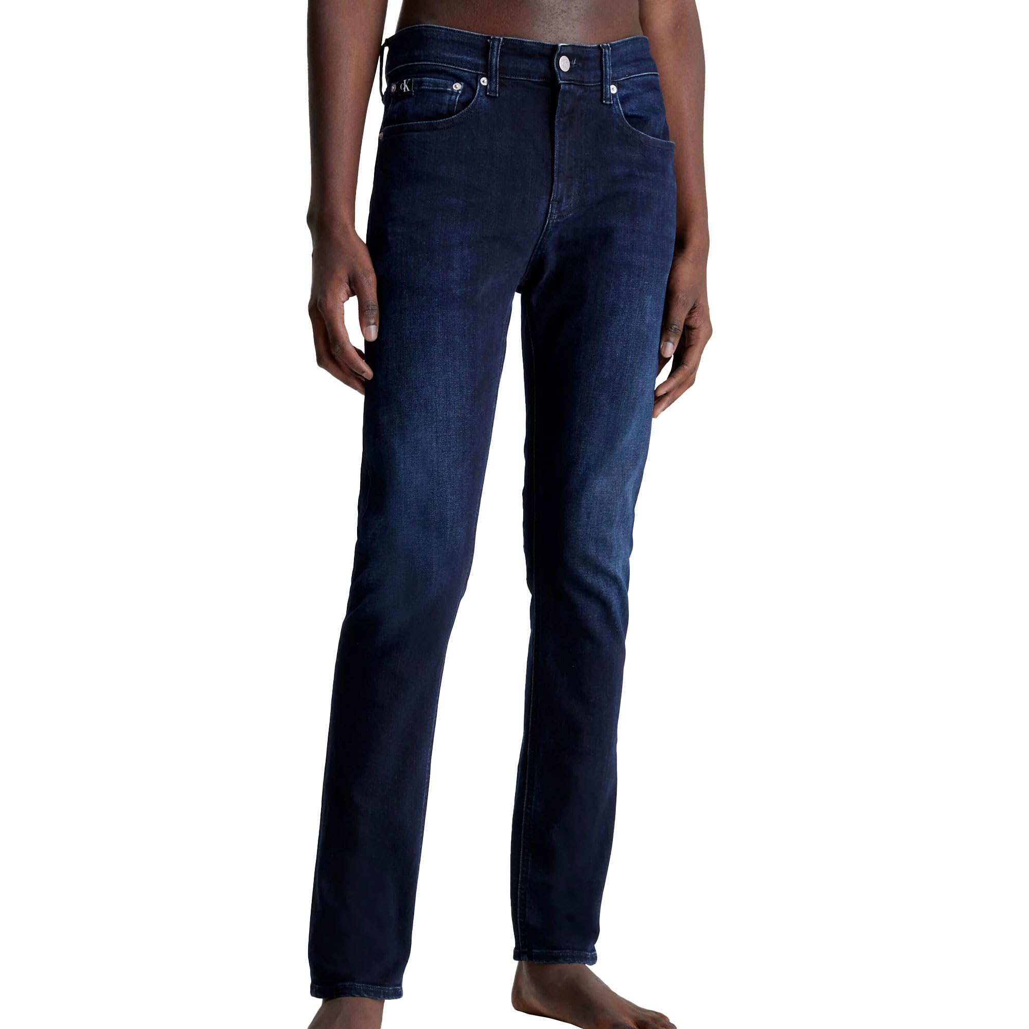 Calvin Klein Men’s Stretch Cotton Skinny Jeans, Blue (Denim Dark), 29W/32L