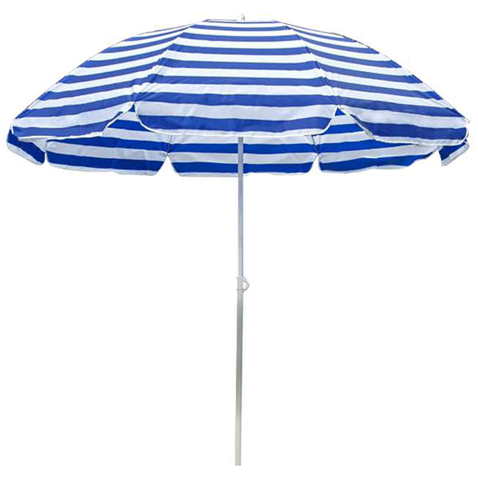 NOALED Sombrilla de playa al aire libre, sombrilla de pesca para acampar, sombrilla y resistente a la lluvia, 220 cm, 250 cm, patrón de rayas, rojo
