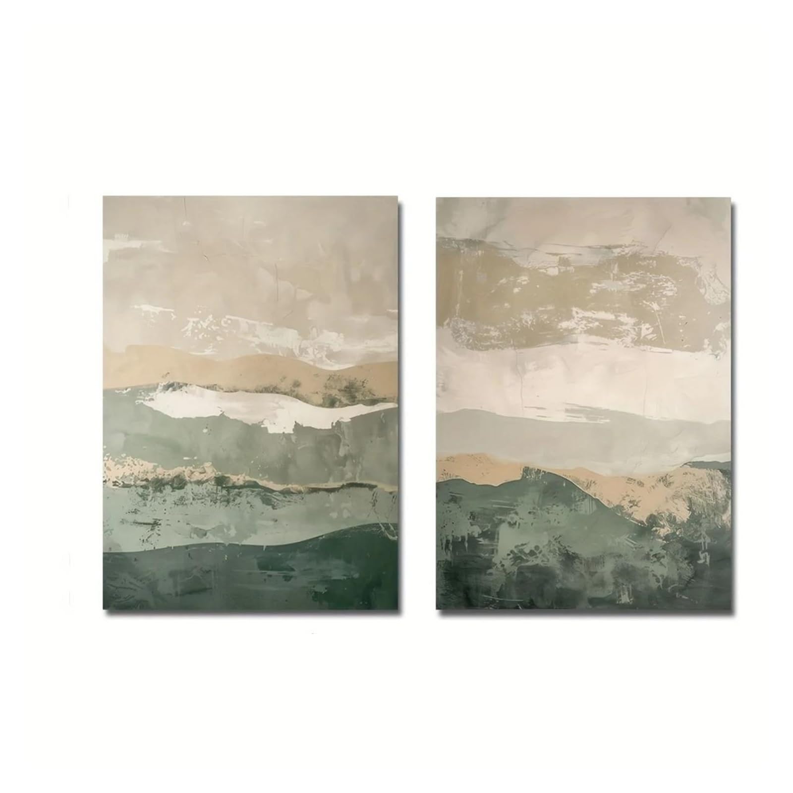Peinture affiche sur toile XENITE montagnes japonaises 30x40cm art minimaliste