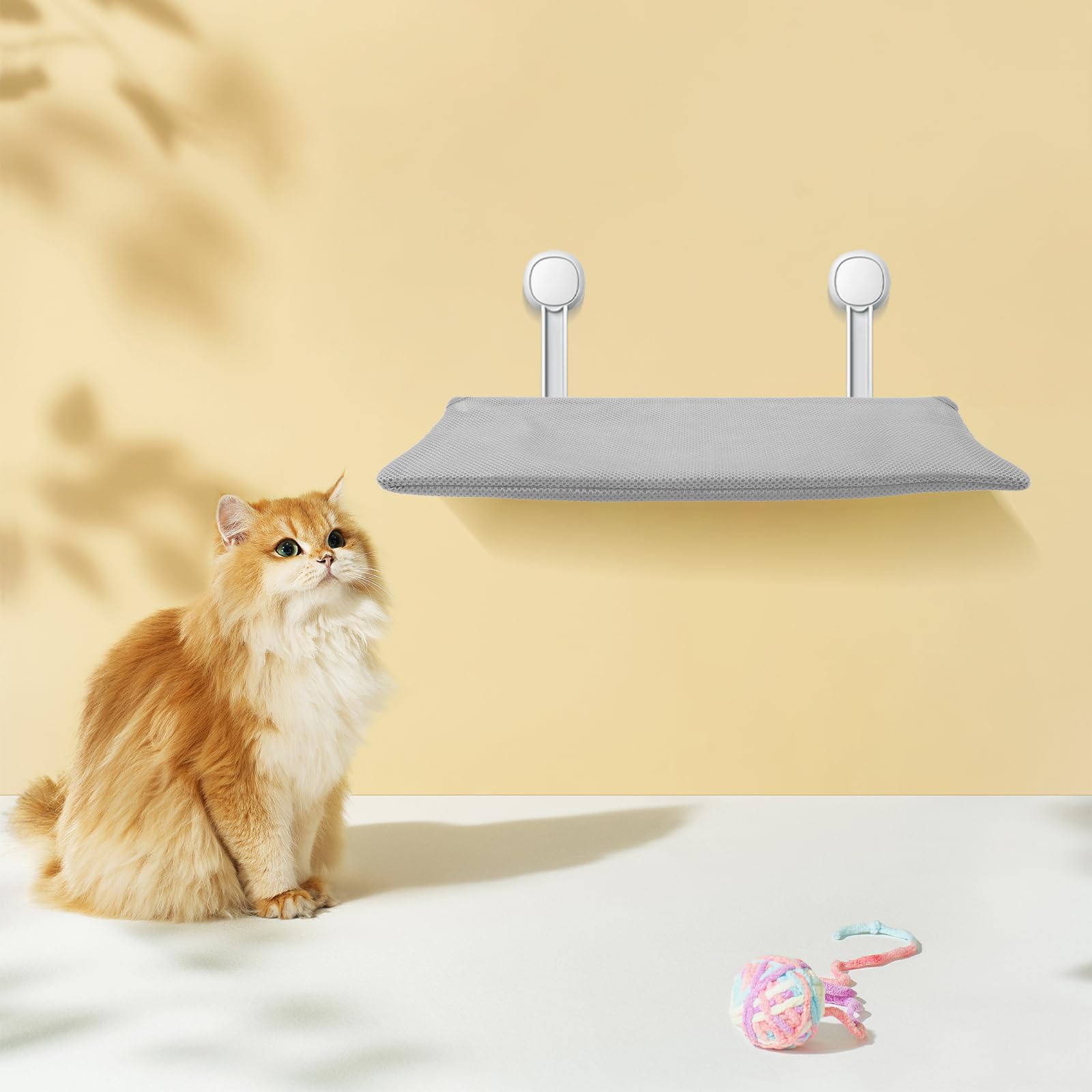 VANZACK Replacement Cat Window Bed Cover cat Window Hammock Replacement Cover Cat Window Perch Hammock Seat Cover Cushion Sleeve for Indoor Cats Resting Seat Safety Grey