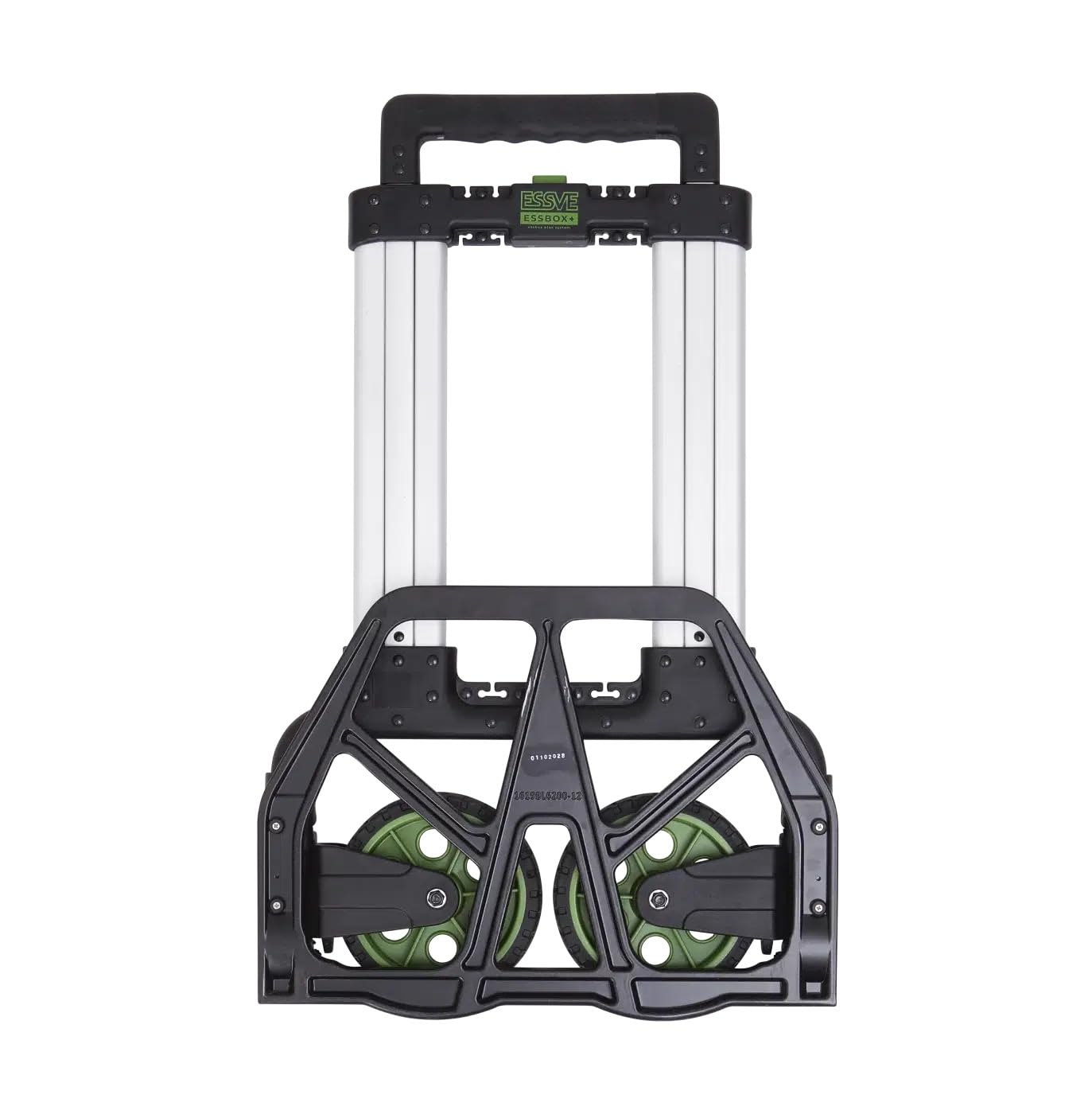 ESSVE ESSBOX+ Roll-It Transportwagen, klappbarer Systemwagen bis 125 kg, leicht & stabil, für Organize-It und Store-It, Aluminium & Kunststoff, Baustellenwagen, Made in Sweden
