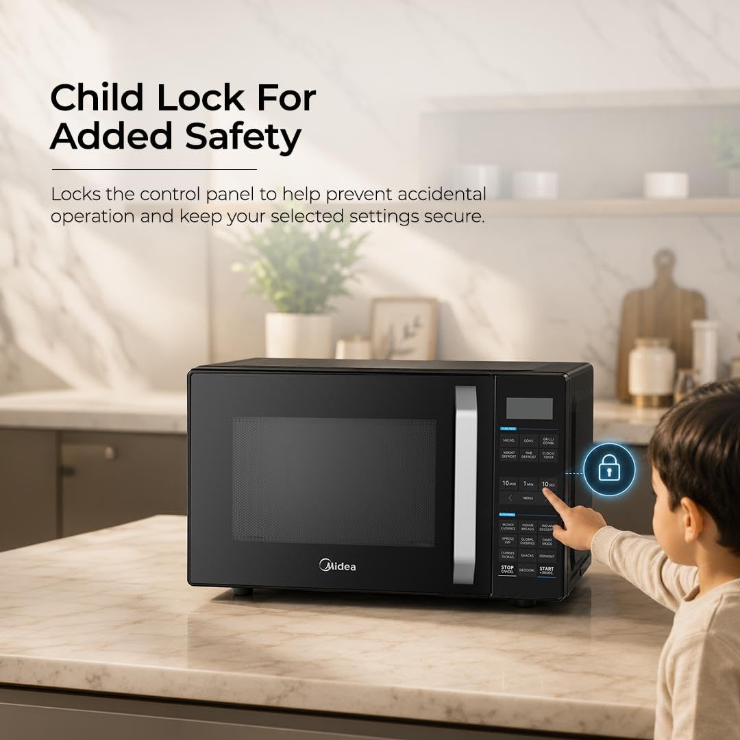 Midea 24L Convection Microwave - Grill & Air Fry -9 Midea 24L Convection Microwave - Grill & Air Fry -9