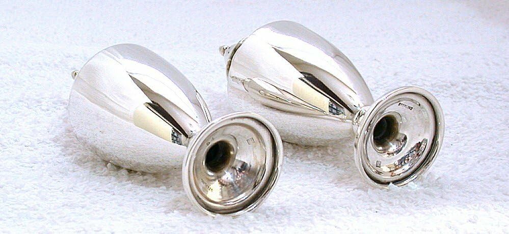 Vintage Sterling Salt Pepper Shaker Birmingham Silver Company Model 5A AS125
