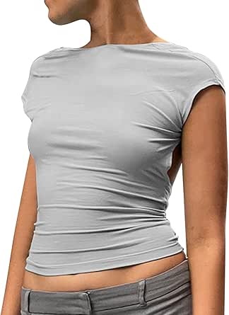 AIEOE Herren Tanktop - Glänzendes Elastisches Crop Top In Transparent
