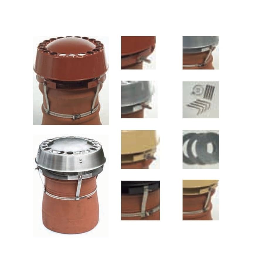 NEW! Deville 6" - 11" Chimney Pot Flue Cowl Jackdaw Bird Guard