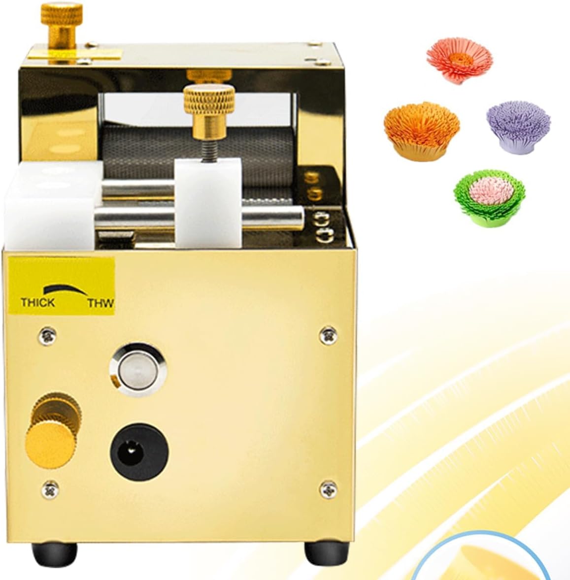 DIY Electric Paper Quilling Machine, Fringer Cutting Machine, Paper Art Tassel Rolling Tool,Rechargeable DIY Quilling Tassel Cutting Machine,Gold,