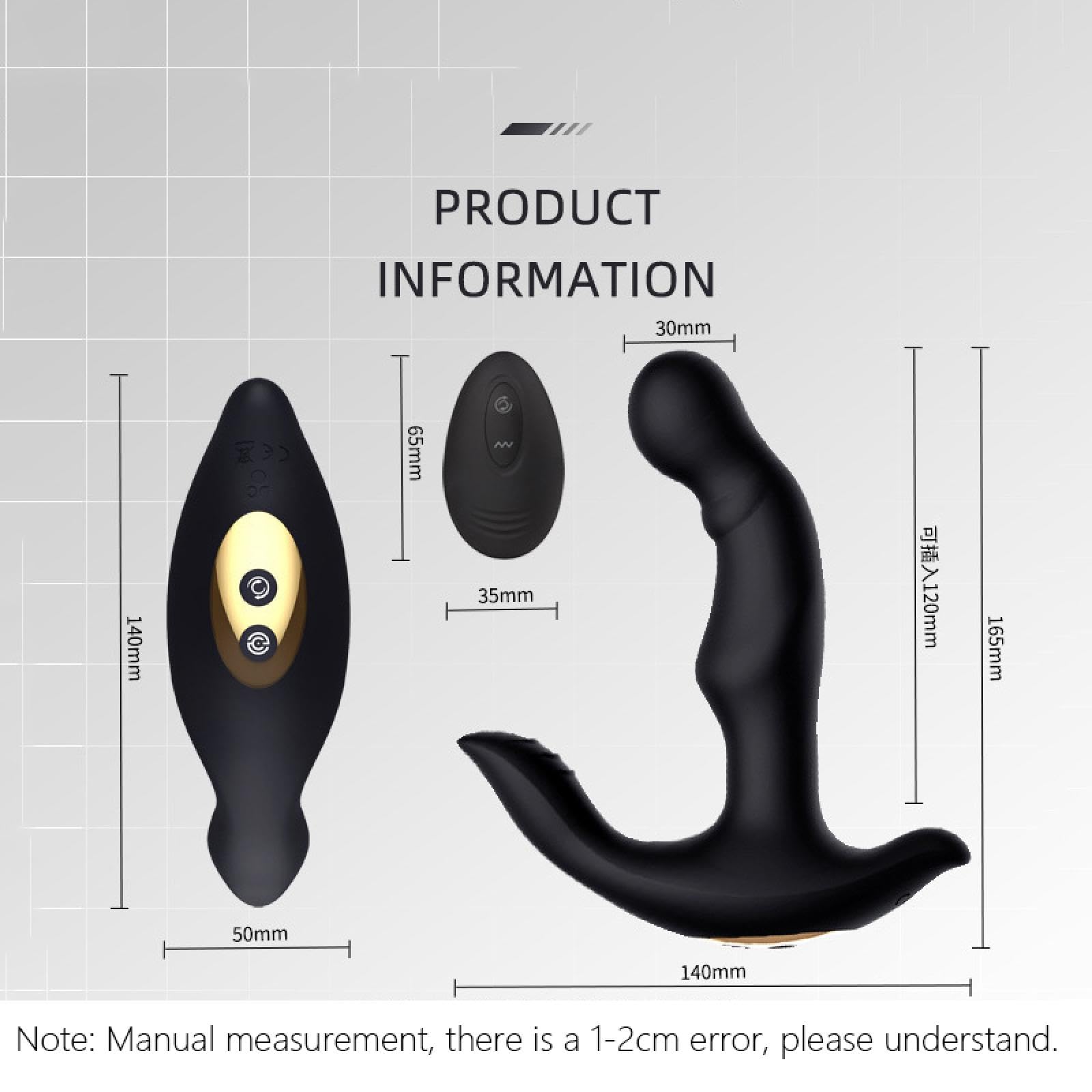 Vibratore Uovo vibrante Butt Plug anale Potente massaggio prostatico Giocattolo anale Big Butt Plug Plug anale Vibratore Giocattoli del sesso Gay