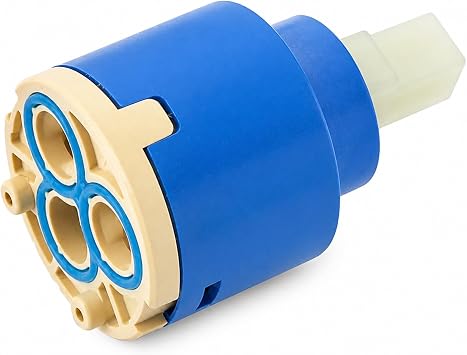 35mm Shower Cartridge Faucet Cartridge Replacement, Single Handle Valve Cartridge for Kitchen & Bathroom, Shower and Mixer Faucets, Durable Water Mixer Cartridge