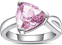 Vista 1 de 4CT-7CT Cubic Zirconia Cocktail Rings Pear CutHeart CutRadiant Cut 5A Grade Simulated Diamond CZ Statement Engagement Promise Ring for Women