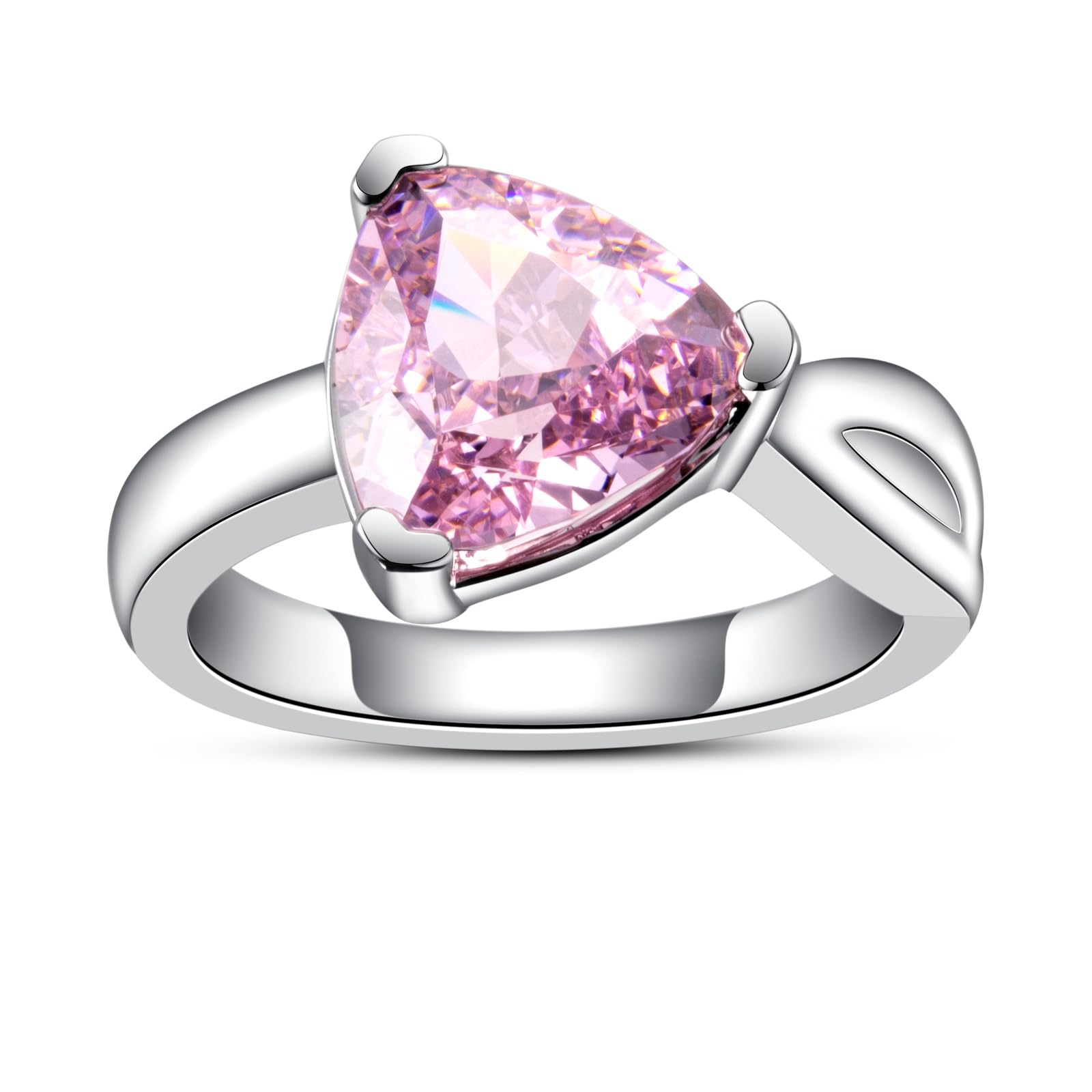 4CT-7CT Cubic Zirconia Cocktail Rings Pear Cut/Heart Cut/Radiant Cut 5A Grade Simulated Diamond CZ Statement Engagement Promise Ring for Women