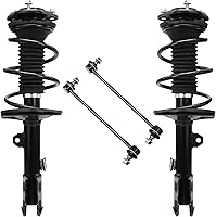 Vista 36 de Detroit Axle - Kit de puntales delanteros para Volvo C30 C70 S40 V50, 2 puntales muelle helicoidal 2 estabilizador, barra estabilizadora, enlaces