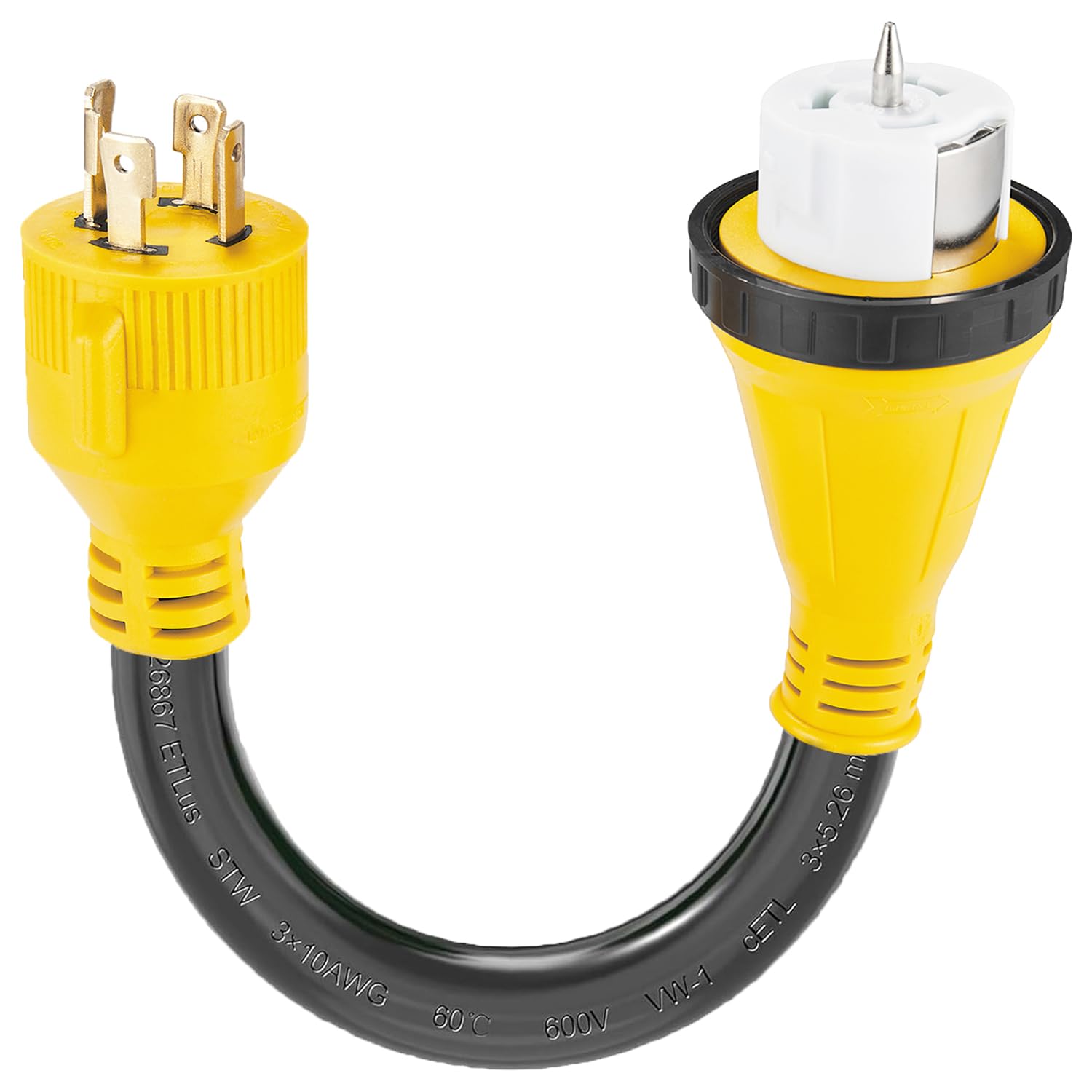 Amazon.com: Suplevel 1ft NEMA L14-30P to SS2-50R RV Marine Power