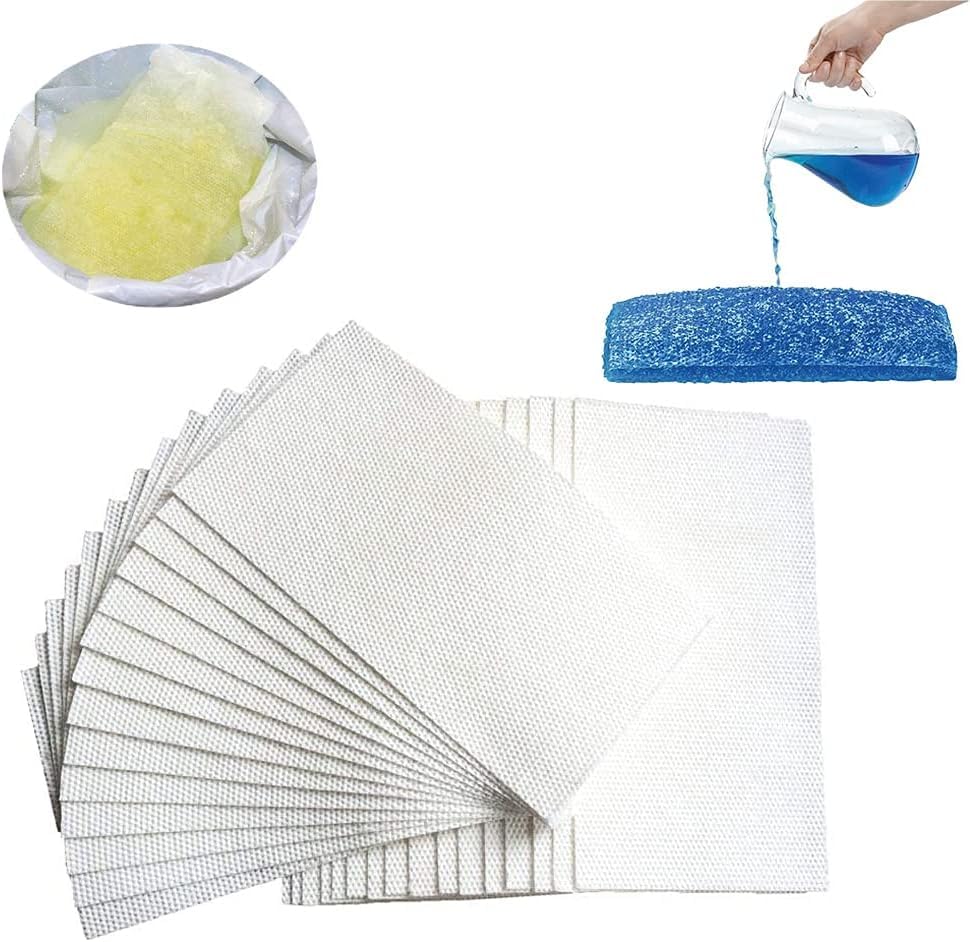 50 Pieces Super Absorbent Pads, Absorbent Toilet Pads for Bedside Toiletries, Bed Pans, Absorbent Pads, Liquid Absorber, No Odors, You Sleep Well