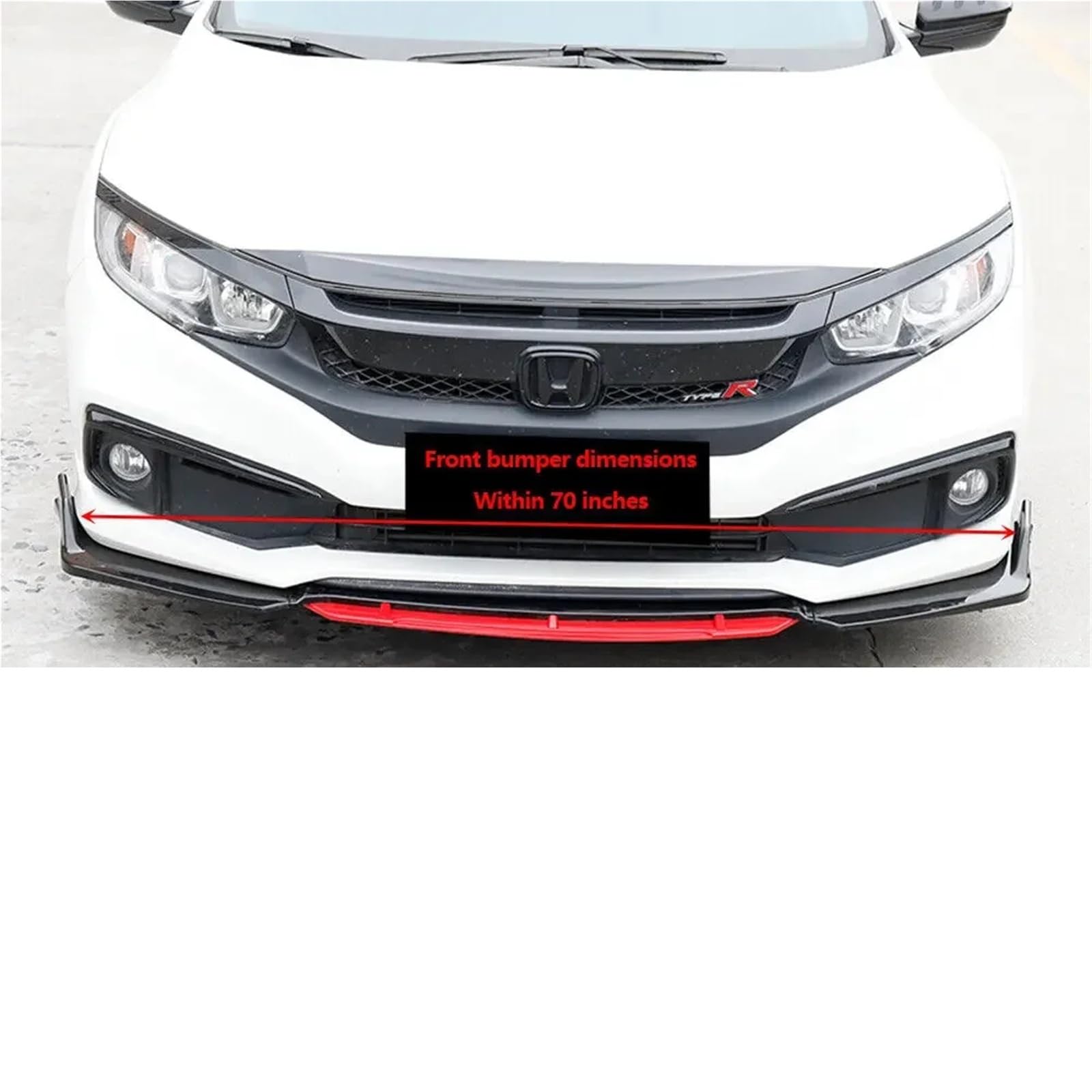 Amazon | フロントバンパーリップスポイラーミニクーパー R55 R56 F55