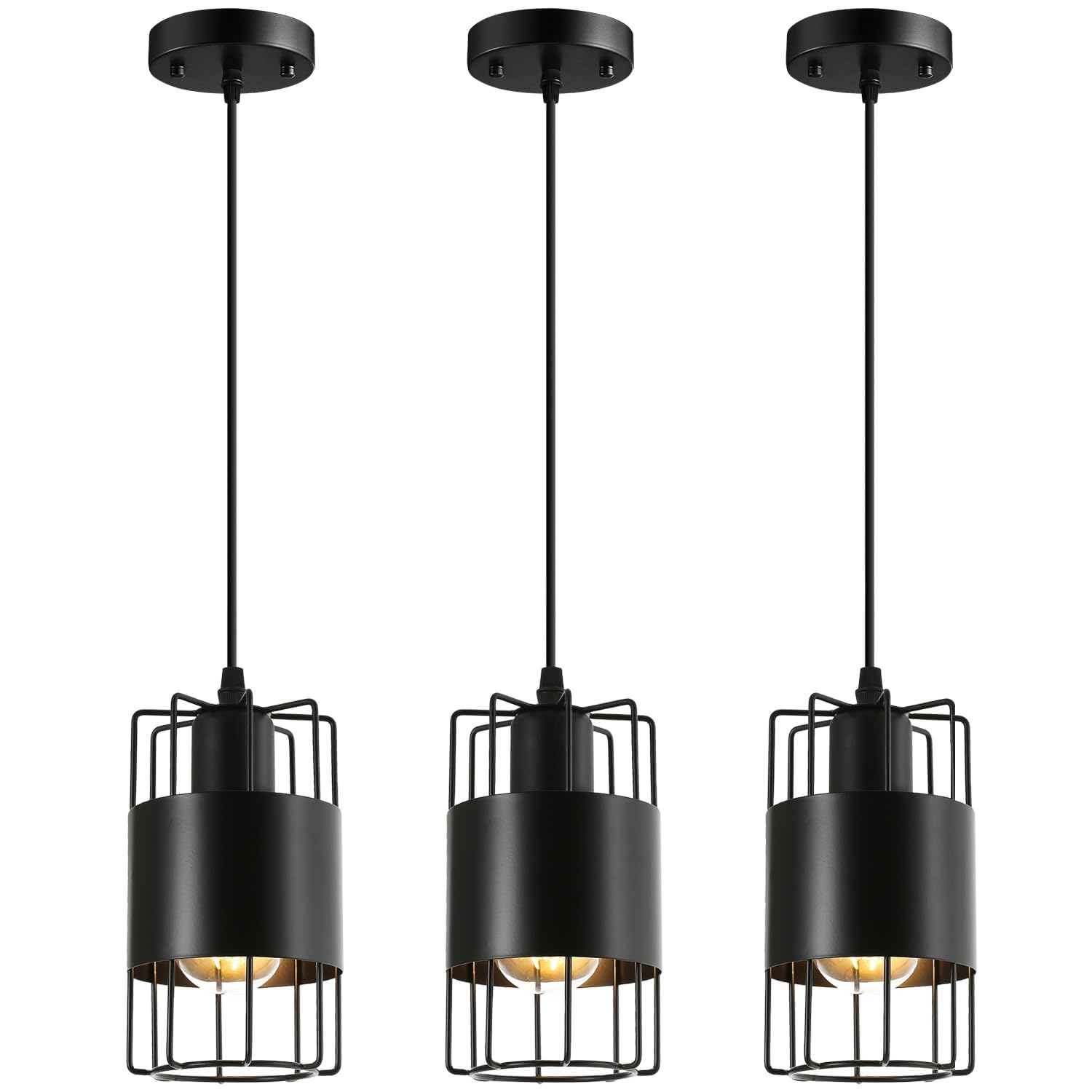(SIMILAR)Laihezz 3 Pack Modern Pendant Lighting, Adjustable Hanging Light Fixtures Industrial Pendant Lighting,Farmhouse Black Pendant Light Fixtures, for Kitchen Island Living Room Hallway Restaurant Bar…