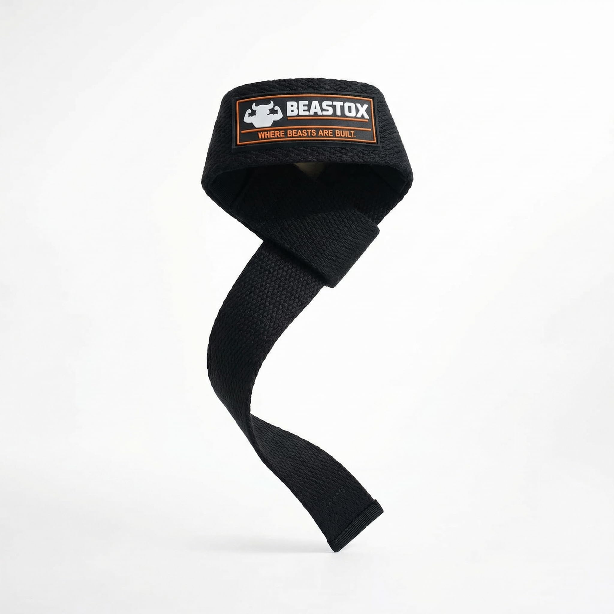 Beastox Lifting Straps, Heavy Duty Woven Cotton, Padded Wrist Support, for Deadlifts Rows Pull-Ups (Black)-picture-29