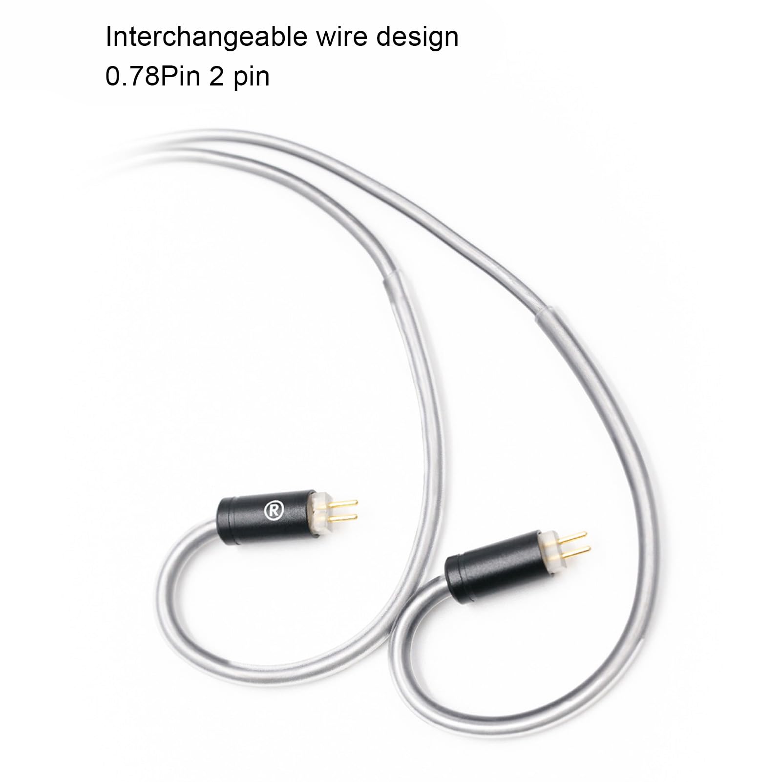 Przewodowe Słuchawki Douszne HiFi, 12 Mm Dynamiczny Przetwornik z membraną PET, Ustawienie Korektora 0,78 Mm 2-pinowe Słuchawki, z Odłączanym Kablem dla Muzyków (BQ10 3,5 bez mikrofonu)