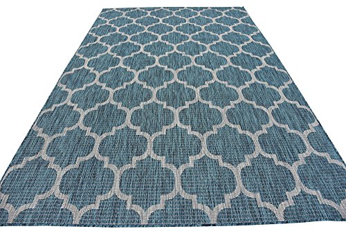 Tapete decorativo Unique Loom Outdoor Trellis 6'1" x 9' miniatura 6