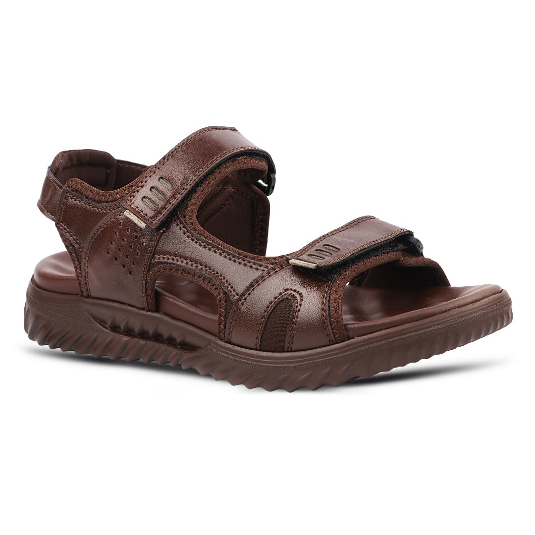 medifeet Men's Sport Sandals, Adjustable Straps, Comfort Platform Sole (BROWN, UK Footwear Size System, Adult, Men, Numeric, Medium, 6)-picture-28