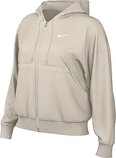 Nike Sportswear Phoenix Fleece Women's Oversized Full-Zip Hoodie (DQ5758-104, Light Orewood Brown/Sail) Size XX-Large