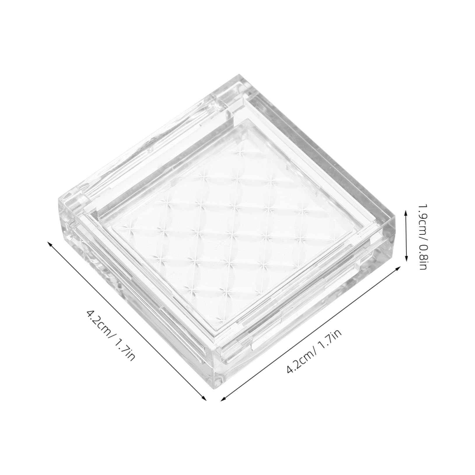 FRCOLOR 2.5g Highlighter Divided Box Diy Eyeshadow Box Empty Pan Portable Makeup Palette for Women