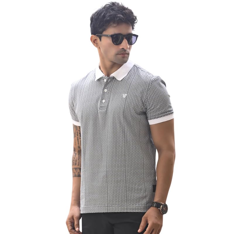 Round Neck T-Shirt for Men's | Cotton Blend T-Shirt with Half Sleeve | Round Neck with Regular Fit | Slip-On for Casual Wear-picture-14