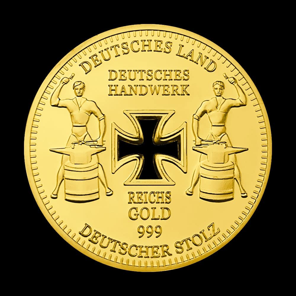 Reichs Bank-Direktorium 1889 Cross Relievo Souvenir Gift Gold