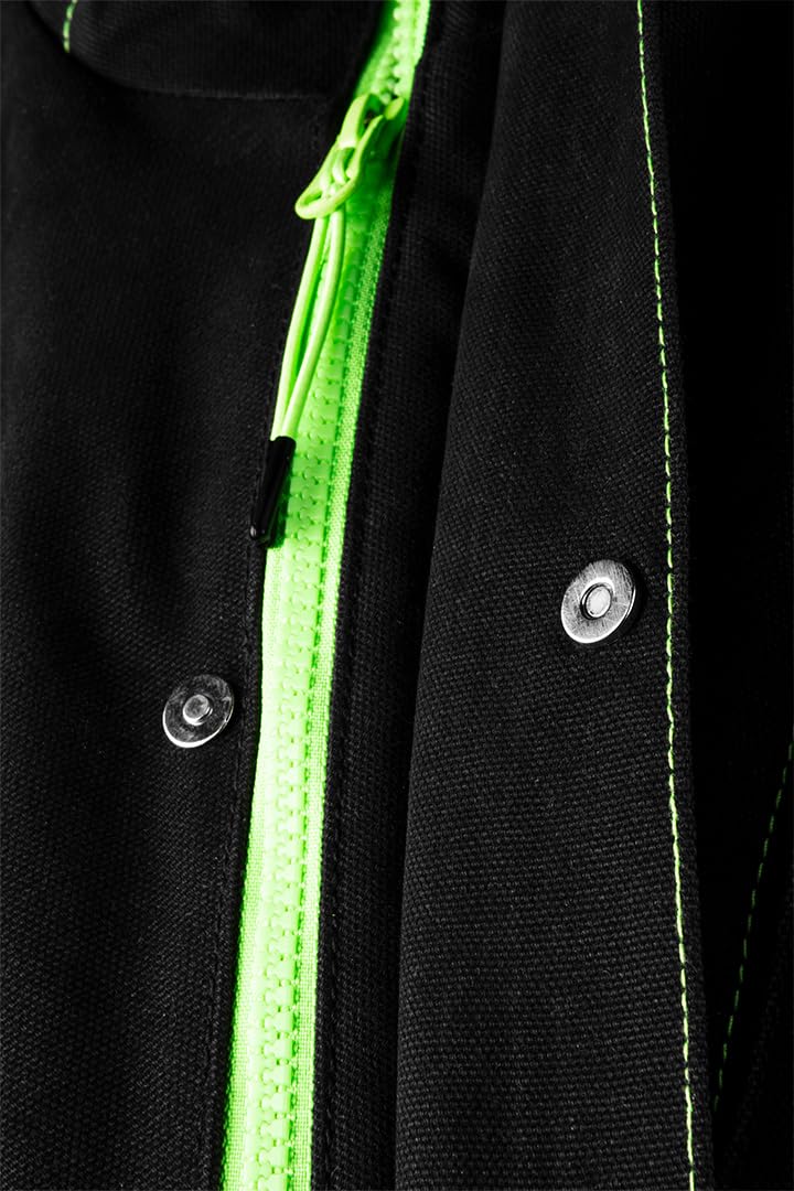 NEO TOOLS Sudadera de trabajo de protección Premium PRO - Sudadera para hombre - Cremallera frontal - BHP - Ropa de trabajo - Estampados reflectantes - Sudadera de trabajo Otoño Invierno - 100 %