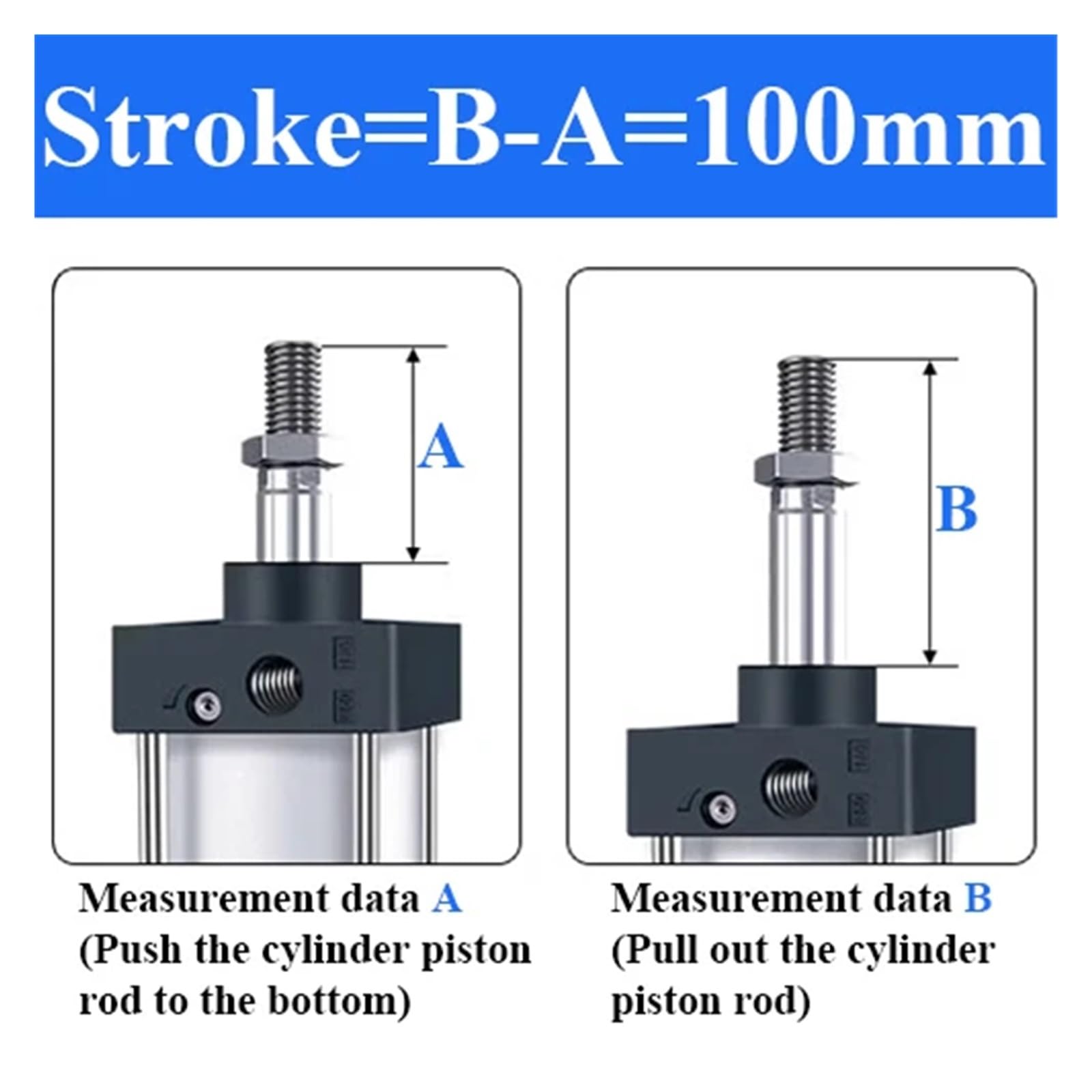Skok 32/40/50/63/80/100/125 mm Skok 25-1000 mm Dwudziałający Standardowy pneumatyczny siłownik tłokowy ze stopu aluminium